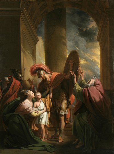 Aeneas en Creusa door Benjamin West